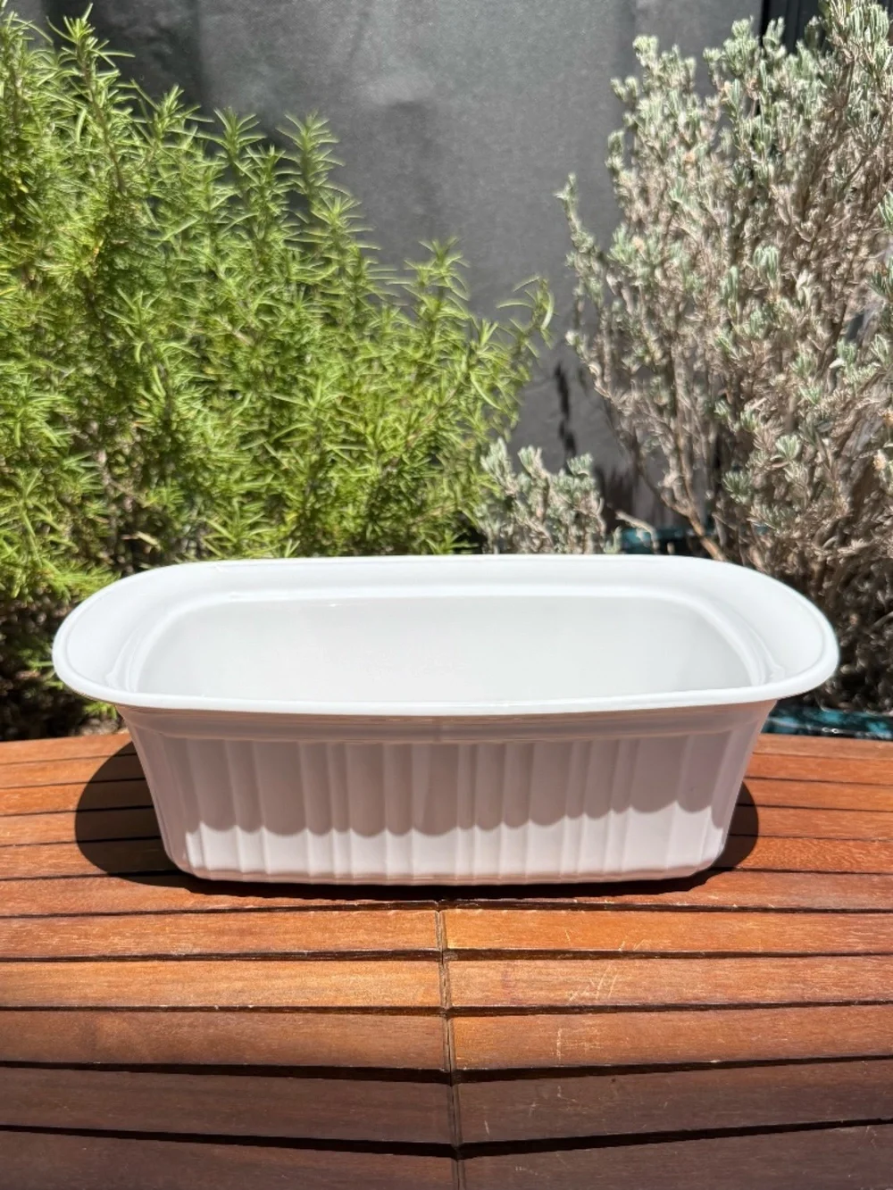 Vintage CorningWare French White 1.75 Qt Oval Baking Dish Made in USA